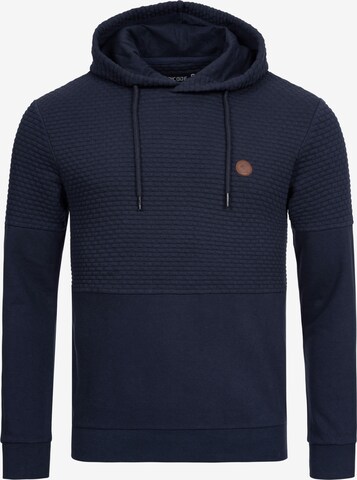 INDICODE JEANS Sweatshirt 'Franz' in Blauw: voorkant