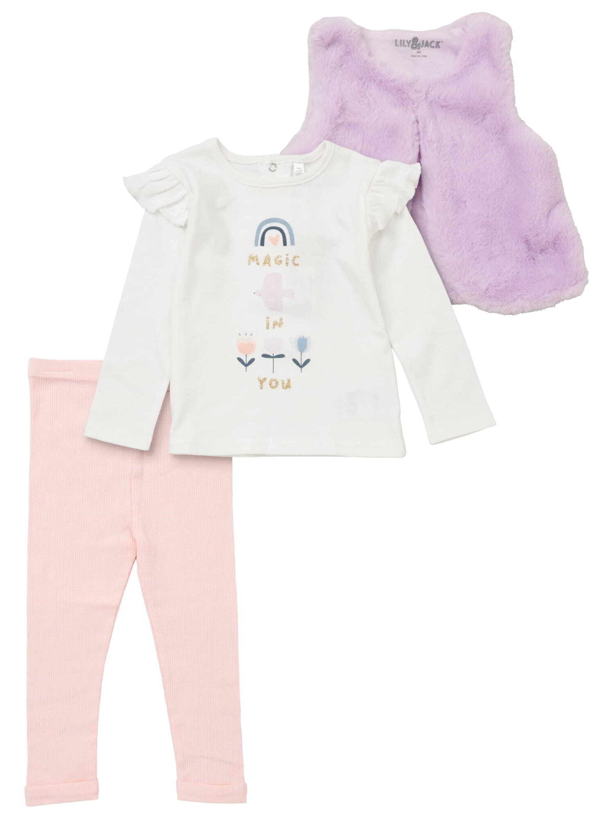 Lily & Jack Set ' Vogel ' in Weiß: Vorderseite