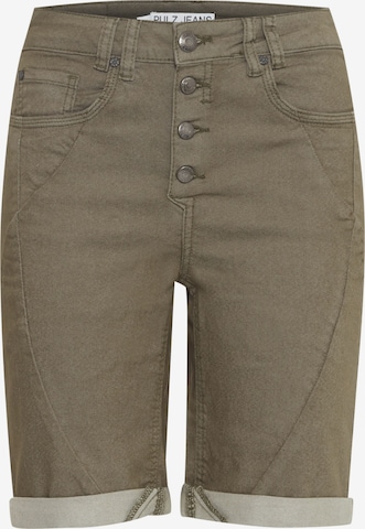 PULZ Jeans - Pantalón 'Rosita' en verde: frente
