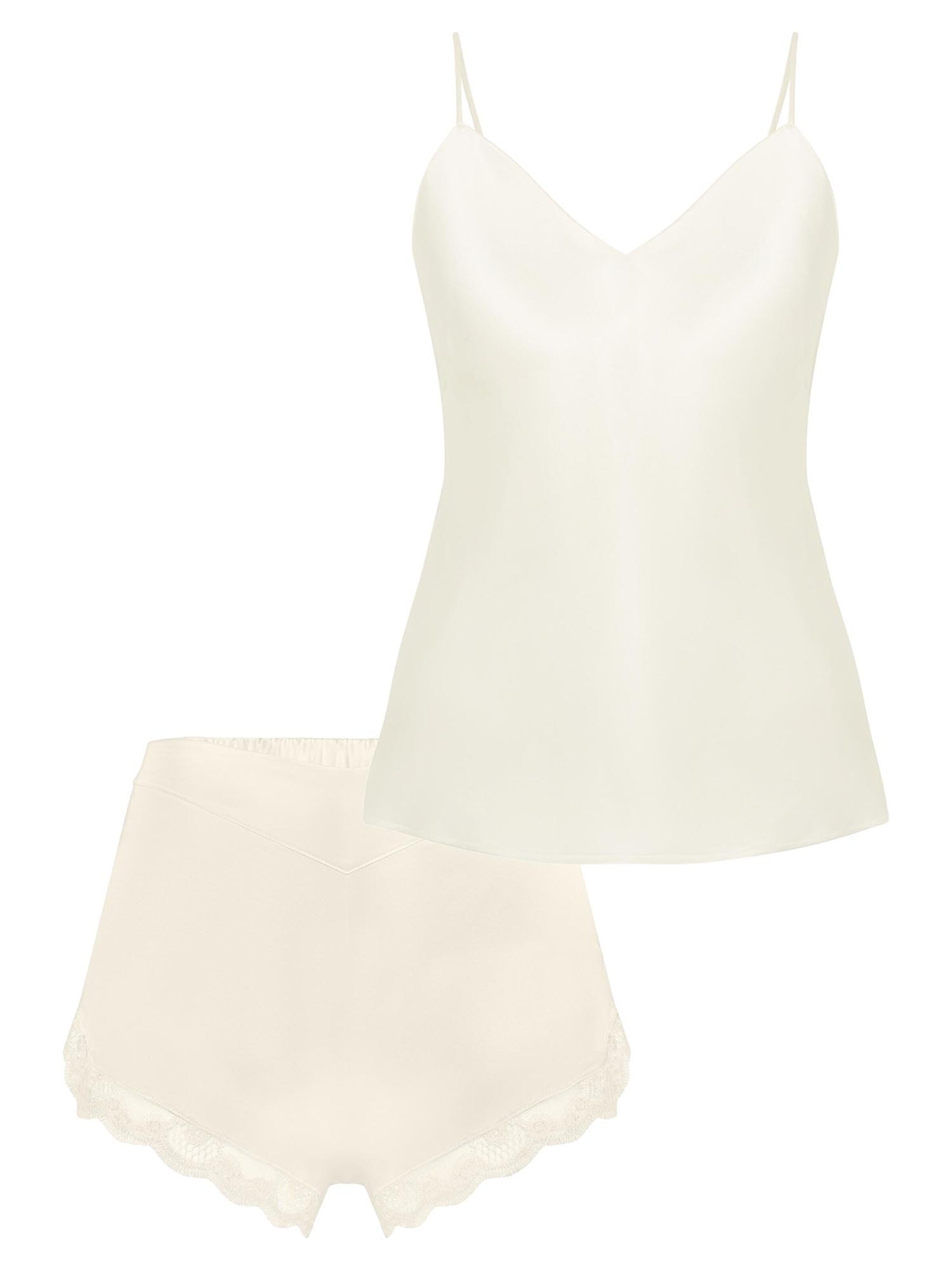 Simone Perele Pajama 'Love Me' in White: front