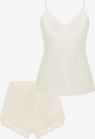 Simone Perele Pajama 'Love Me' in White: front