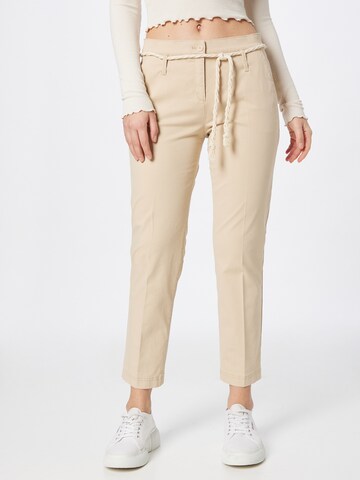 Coupe slim Pantalon 'Mel' BRAX en beige : devant