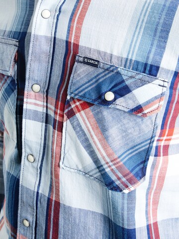GARCIA Regular fit Button Up Shirt in Blue