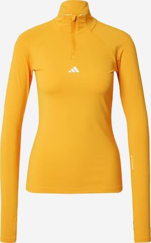 ADIDAS PERFORMANCE - Camiseta funcional 'Techfit Cold.Rdy ' en amarillo: frente