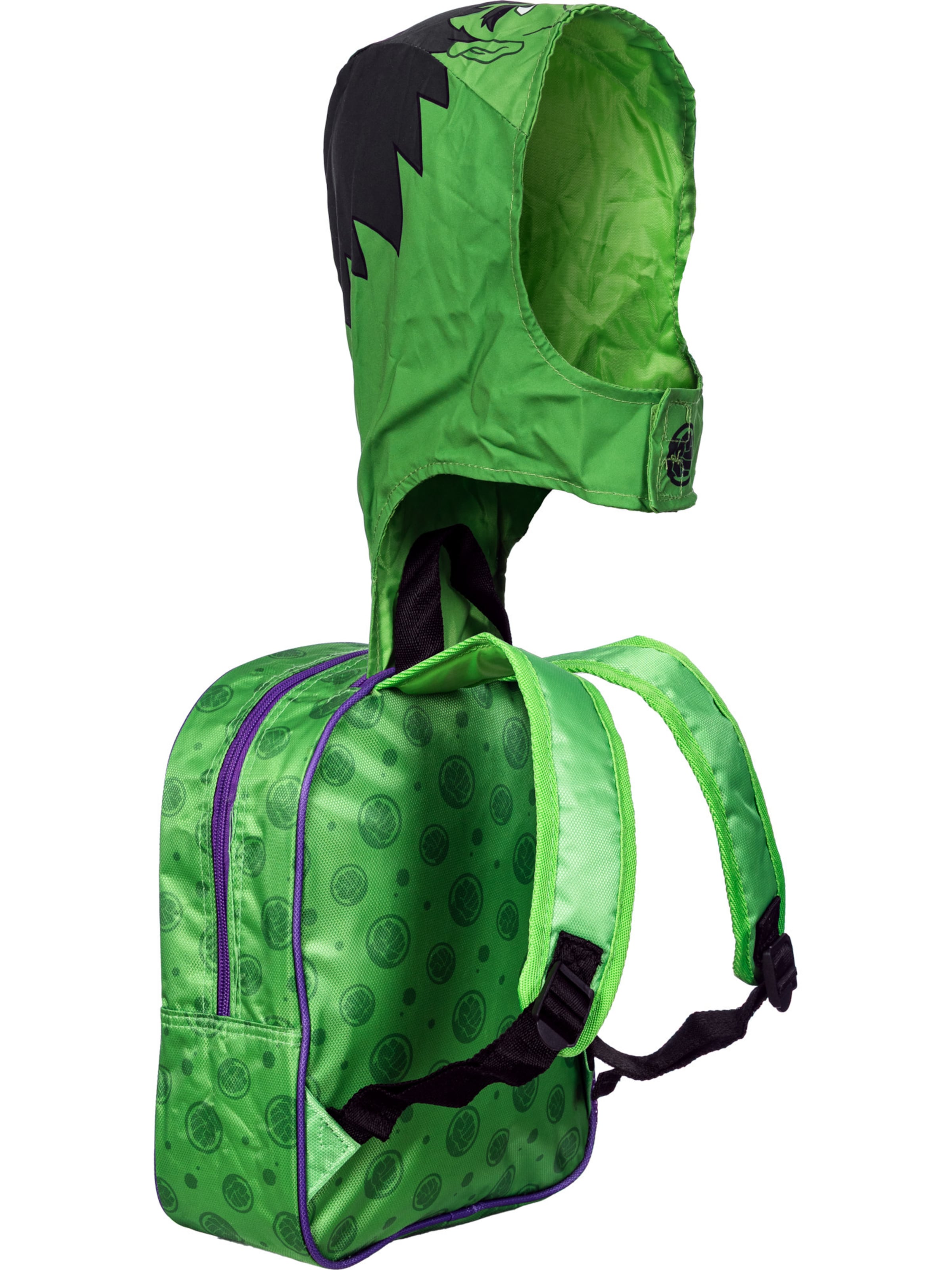 marvel Rucksack 'Hulk Go!-Hooded' in Grün