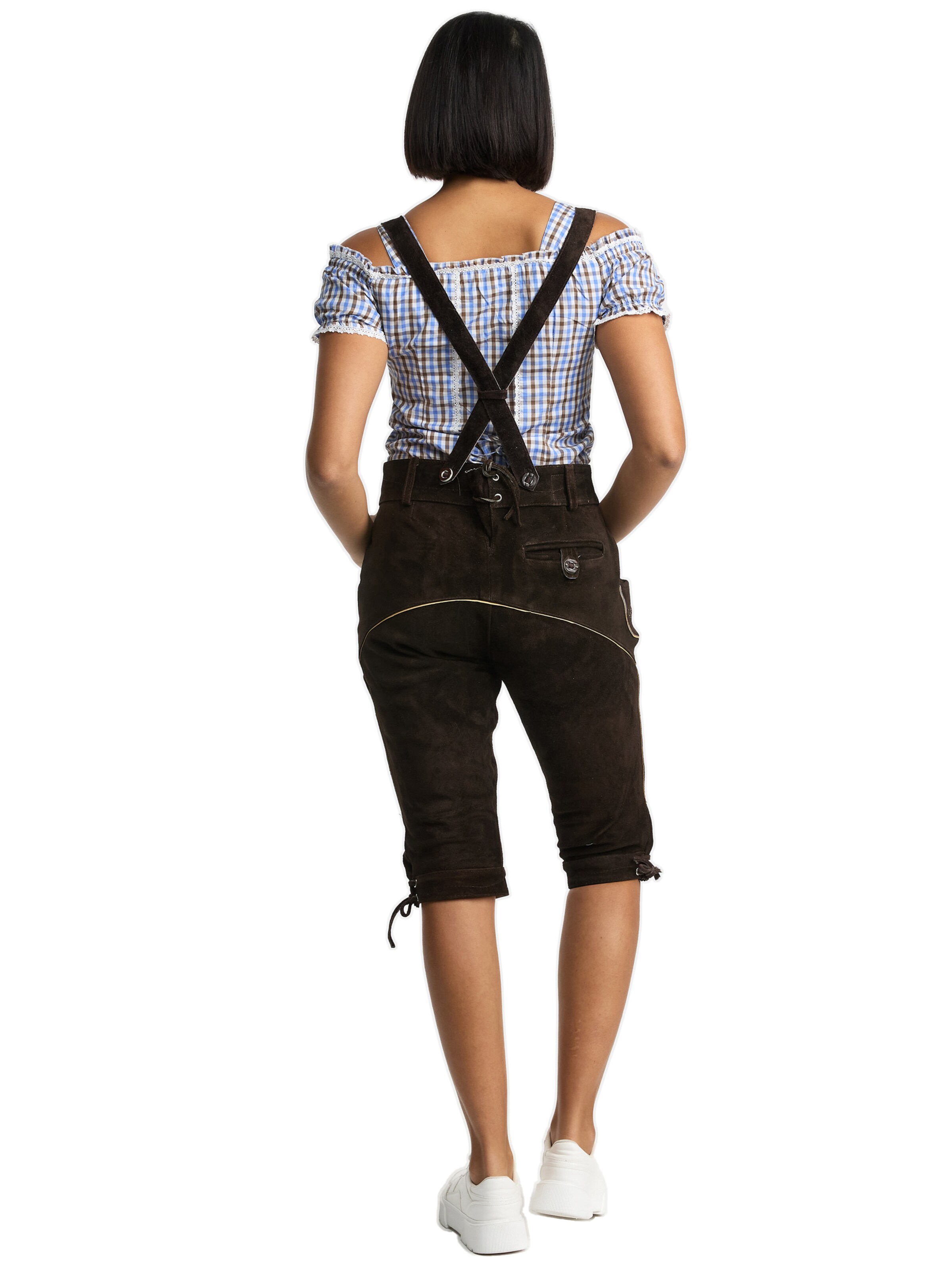 Steigenhöfer Regular Traditional Pants 'Clara' in Brown