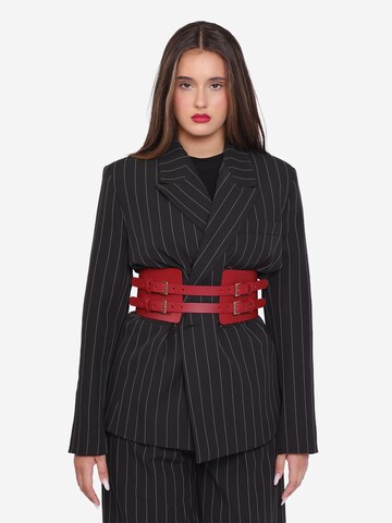 Haute Cuir Belt 'Maia Corset' in Red