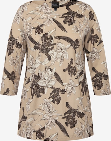 Ulla Popken Shirt in Beige: voorkant