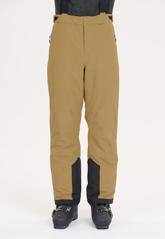 Whistler Regular Sports trousers 'Drizzle' in Brown: front