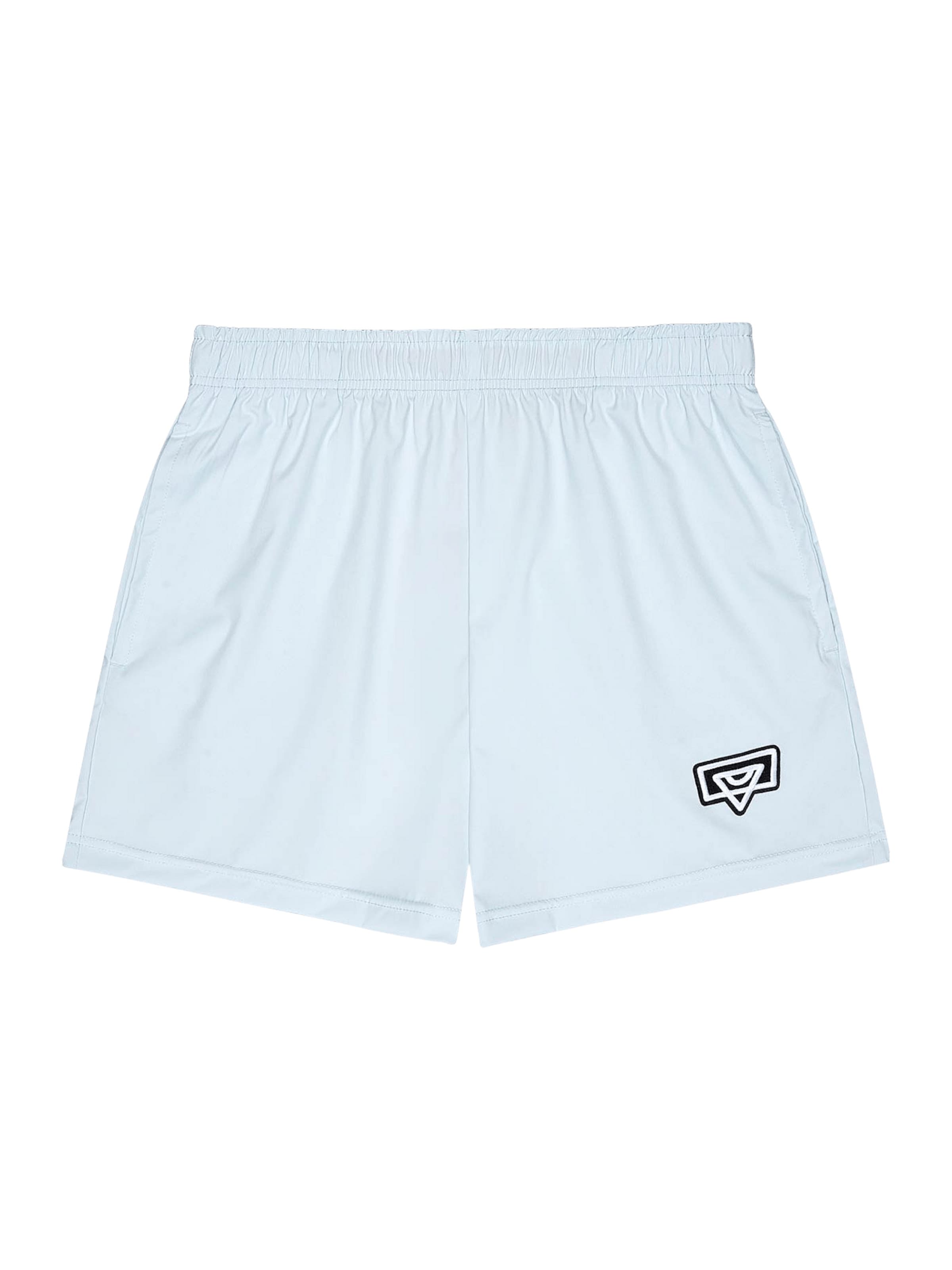 Bucketz Regular Sportshorts in Blau: Vorderseite
