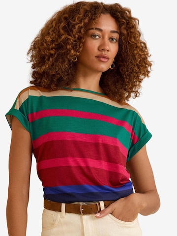 Maglietta di love & roses in colori misti: frontale