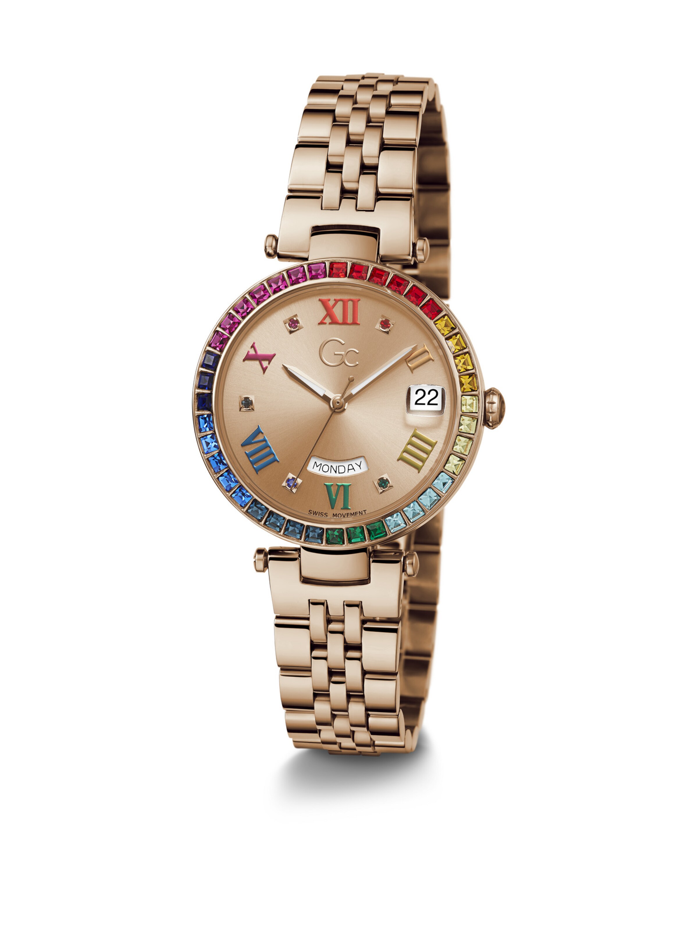 Gc Analoog horloge 'Flair Crystal' in Goud