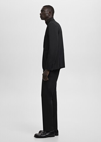 MANGO MAN Slim fit Pleated Pants 'Paris' in Black