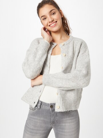 Pimkie Knit cardigan 'Violene' in Grey: front