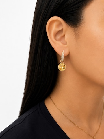 Secret Stones Ohrringe '2in1 perfect earrings' in Gelb: Vorderseite