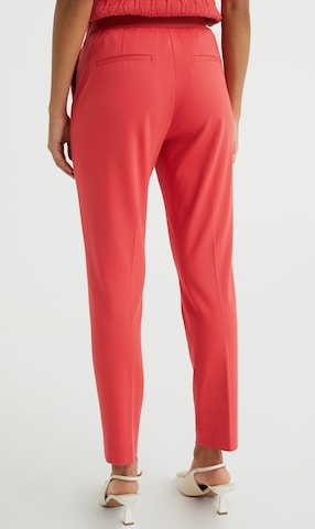 WE Fashion Slimfit Παντελόνι σε κόκκινο