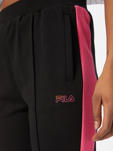 Regular Pantalon de sport 'Panju' FILA en noir