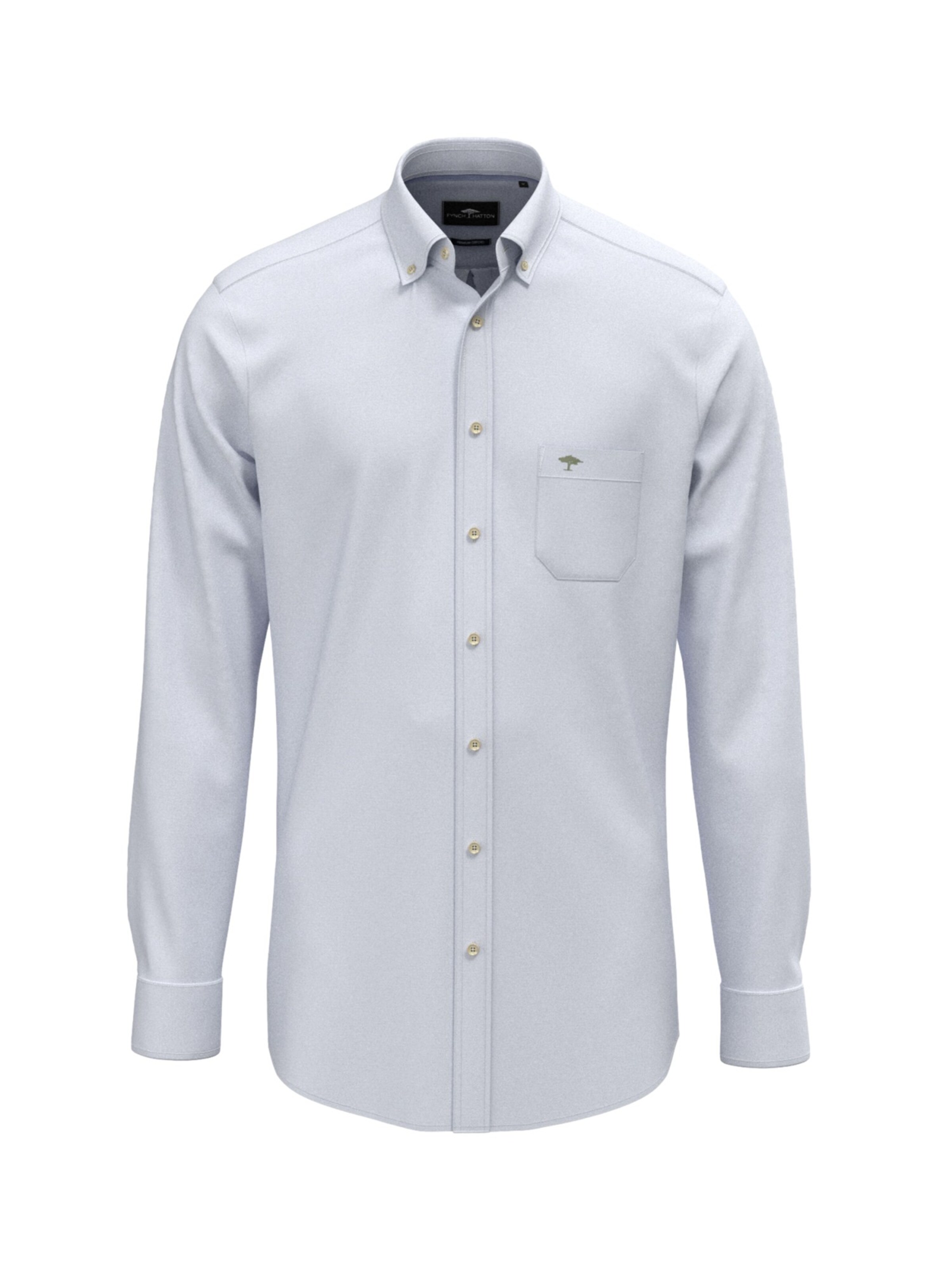 Fit confort Chemise FYNCH-HATTON en bleu : devant