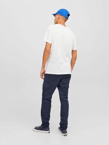 JACK & JONES Regular Cargo Pants 'Marco Joe' in Blue