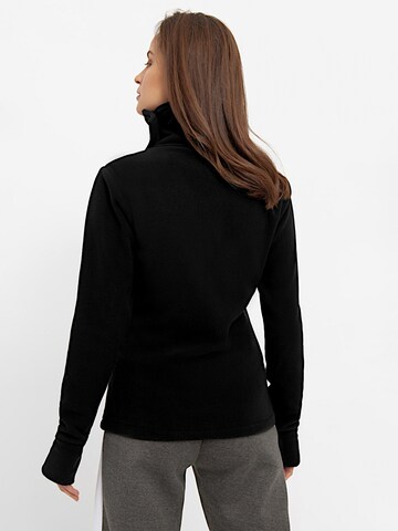 BENCH Fleecejacke 'Funnel' in Schwarz