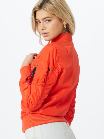 ALPHA INDUSTRIES Between-Season Jacket 'MA-1 TT WMN' in Red