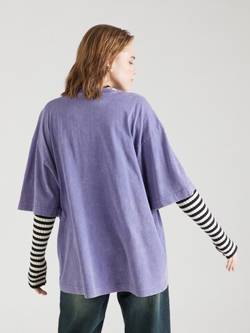 WEEKDAY T-shirt i blå