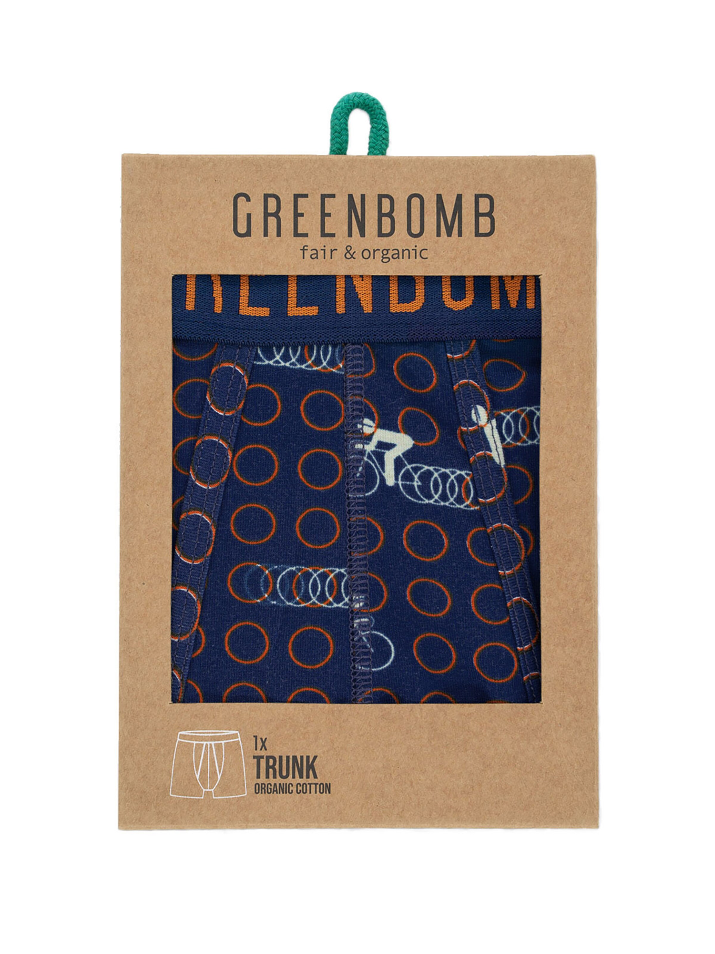 Boxers 'Bike Rings' GREENBOMB en bleu