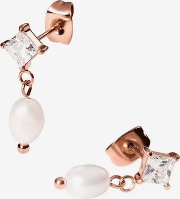 Boucles d'oreilles 'Elegant Pearl' PURELEI en or : devant