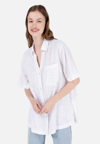 Colin's Blouse in Wit: voorkant