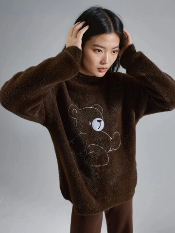 My fashion Sweater 'Pullover' in Brown: front