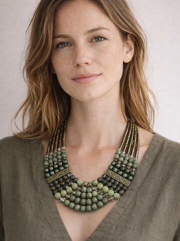 COLLEZIONE ALESSANDRO Necklace 'Eugenie' in Green