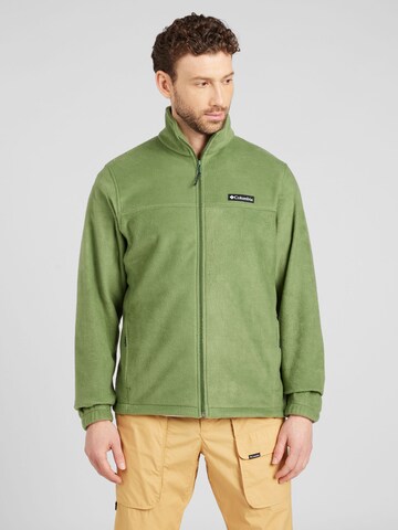 COLUMBIATehnička flis jakna 'Steens 2.0' - zelena boja: prednji dio