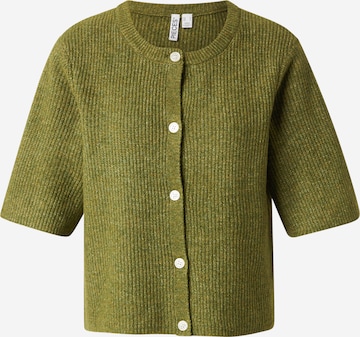 Cardigan 'PCSilly' PIECES en vert : devant