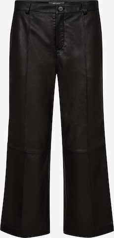 MOS MOSHFlared/zvonoliki kroj Hlače 'MMComo' - crna boja: prednji dio