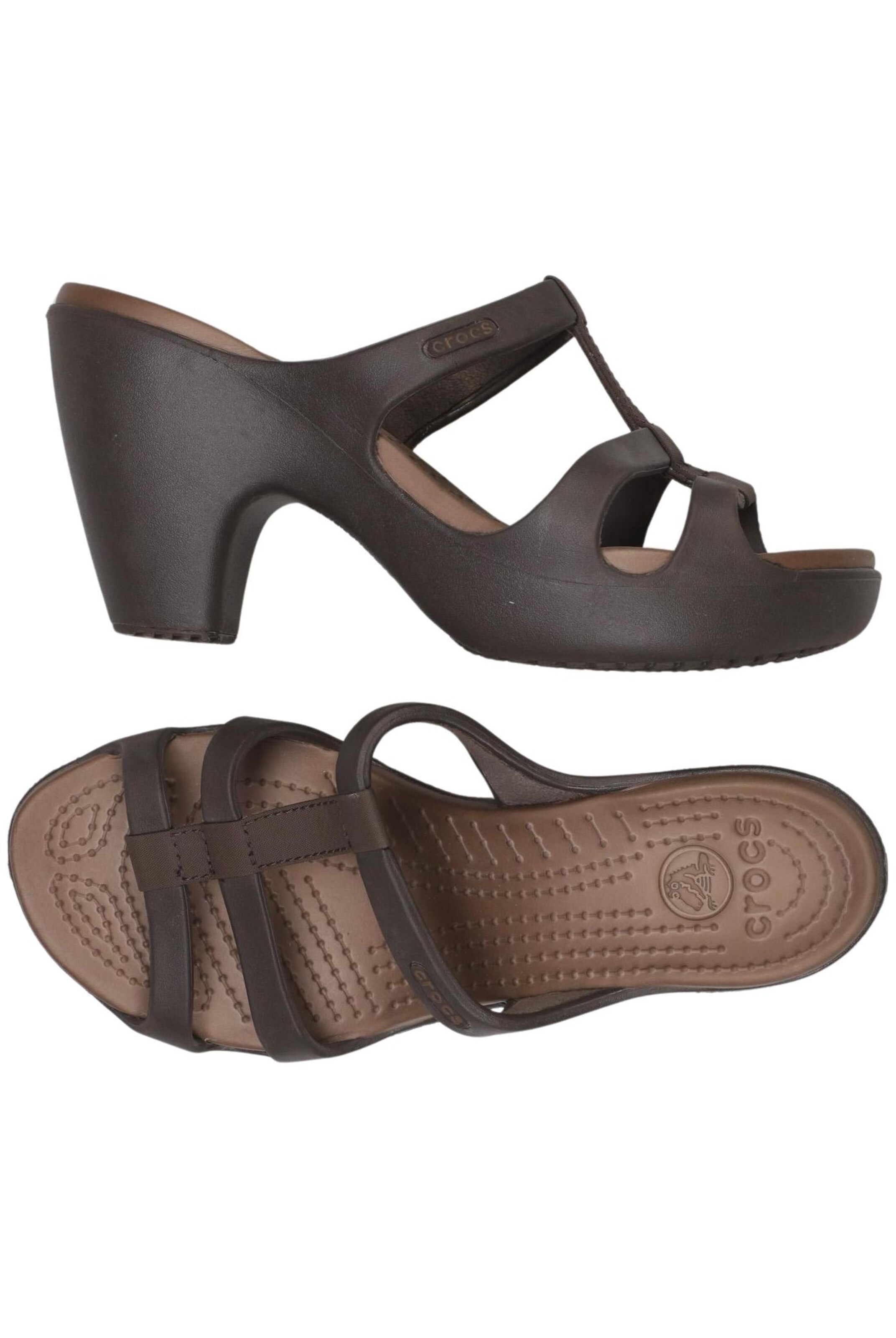 Crocs Sandals & High-Heeled Sandals in 38 in Brown: front
