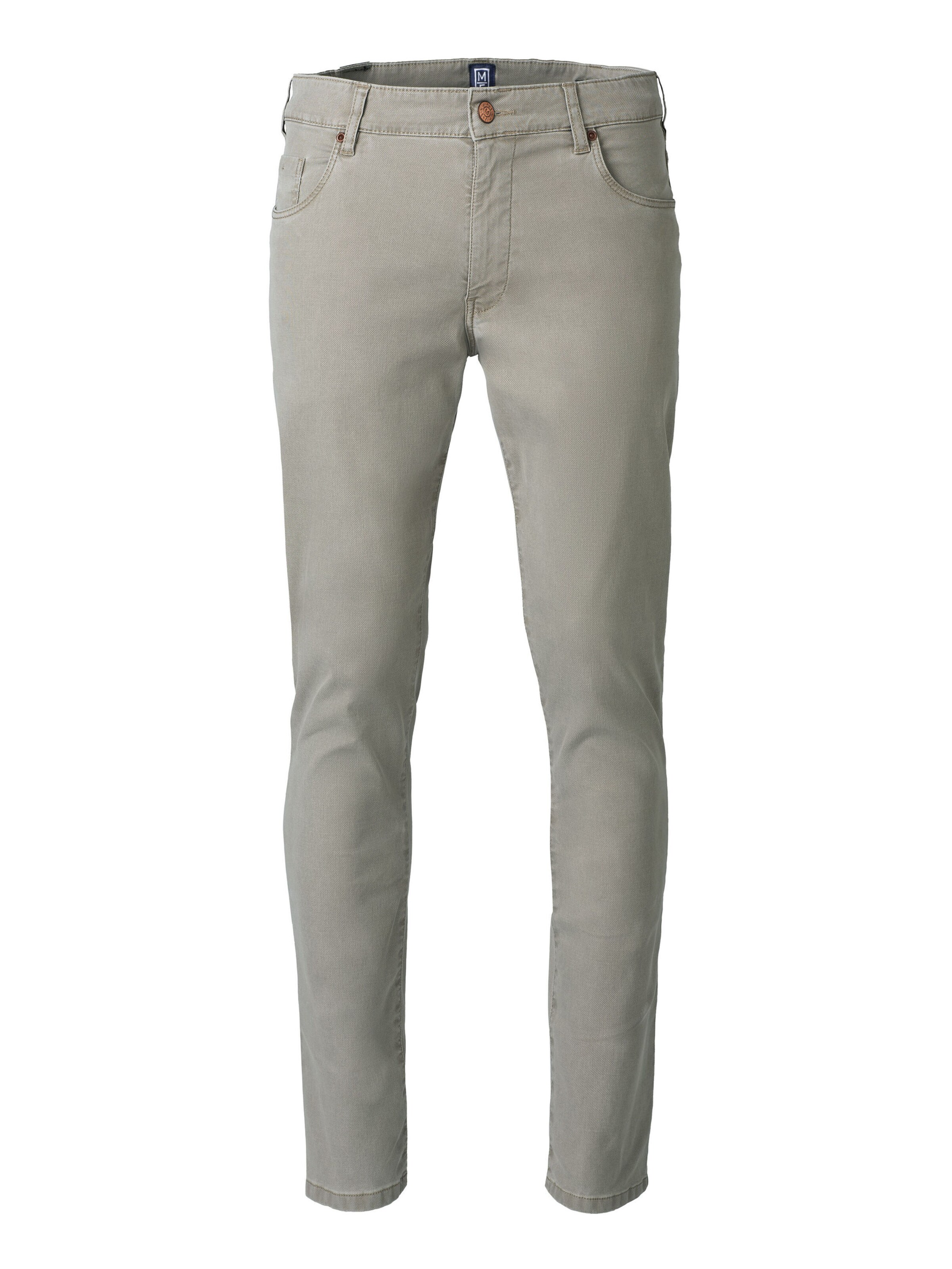 MEYER Slimfit Jeans 'M5' in Beige: voorkant
