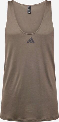 ADIDAS PERFORMANCE - Camiseta funcional 'Workout Stringer' en verde: frente