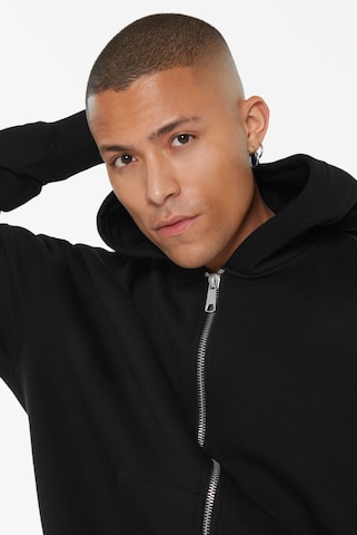 Harlem Soul /Damen BRU-NO Hoodie Jacket Oversized Unisex in Schwarz