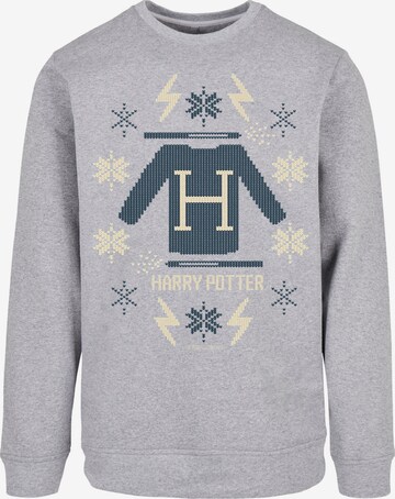 Sweat-shirt 'Harry Potter Christmas' F4NT4STIC en gris : devant