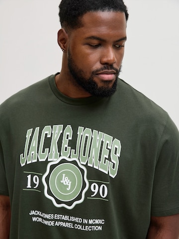 Jack & Jones Plus Shirt 'JJMAKO' in Green