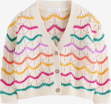 Next Neuletakki värissä valkoinen: etupuoli