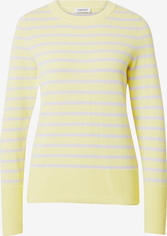 Pull-over ESPRIT en jaune : devant