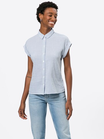 TOM TAILOR Blouse in Blue: front