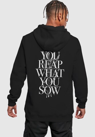 Mister Tee Sweatshirt 'Reap What You Sow' in Black: front