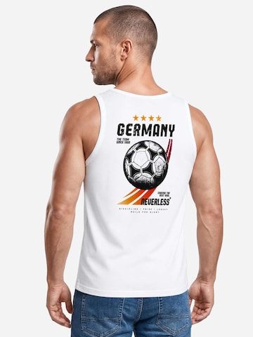 Neverless Shirt 'Retro Fußball' in White