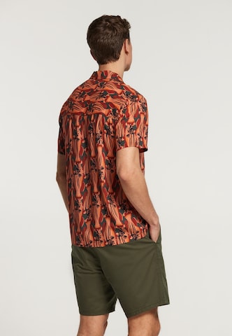 Shiwi - Regular Fit Camisa 'Catch of the Day' em verde