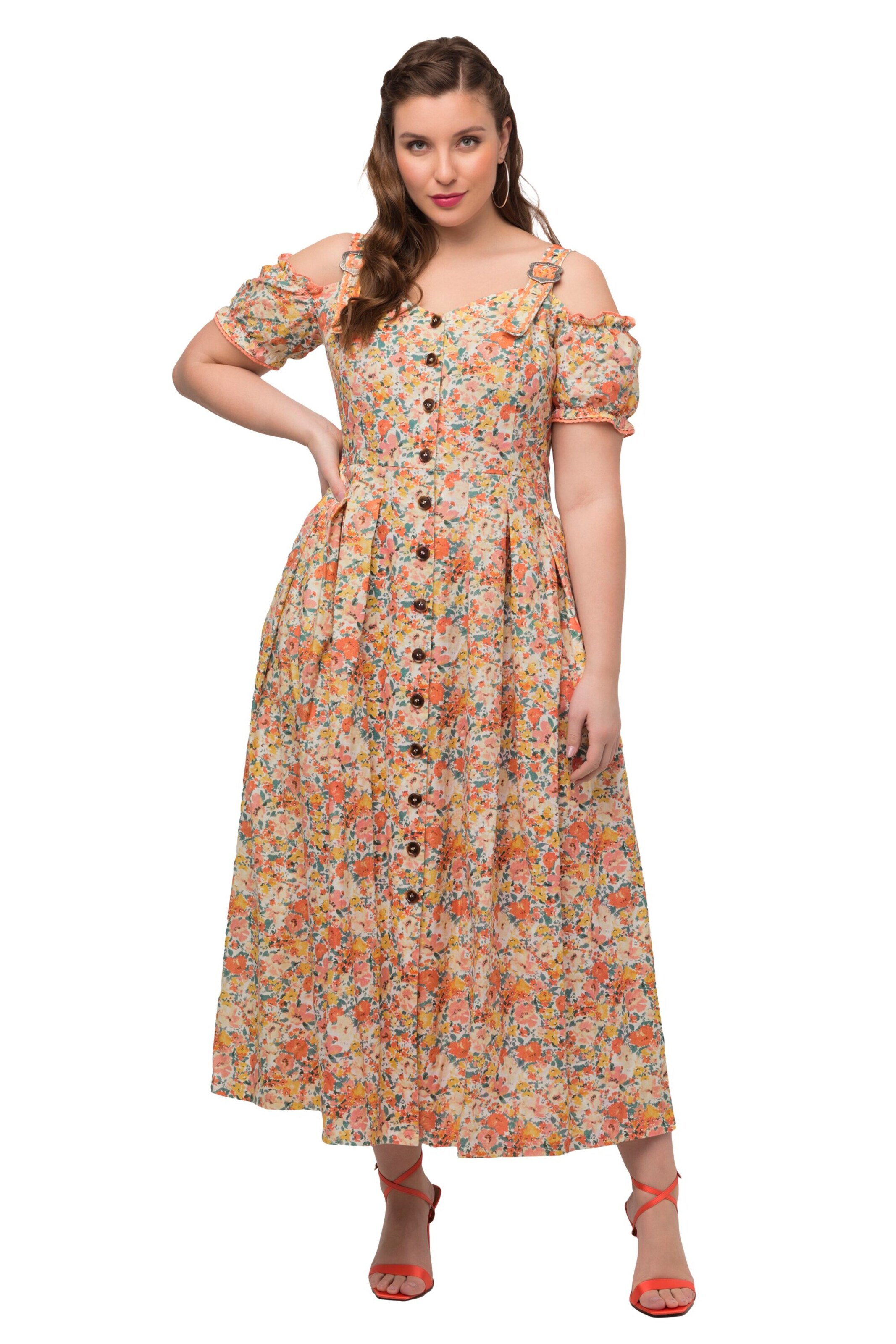 Ulla Popken Kleid in Mischfarben: Vorderseite