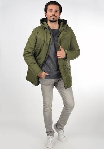 !Solid Winter Parka in Green