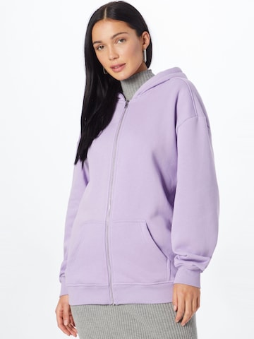 Veste de survêtement Urban Classics en violet : devant