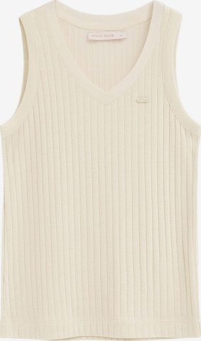 Polo Club Top in Beige: front